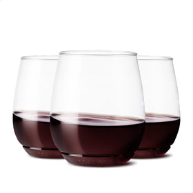 TOSSWARE POP 14oz wine glasses front view; crystal-clear elegance for any occasion.
