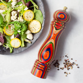 Totally Bamboo Baltique Marrakesh on a kitchen counter adding colorful spice-ready ambience