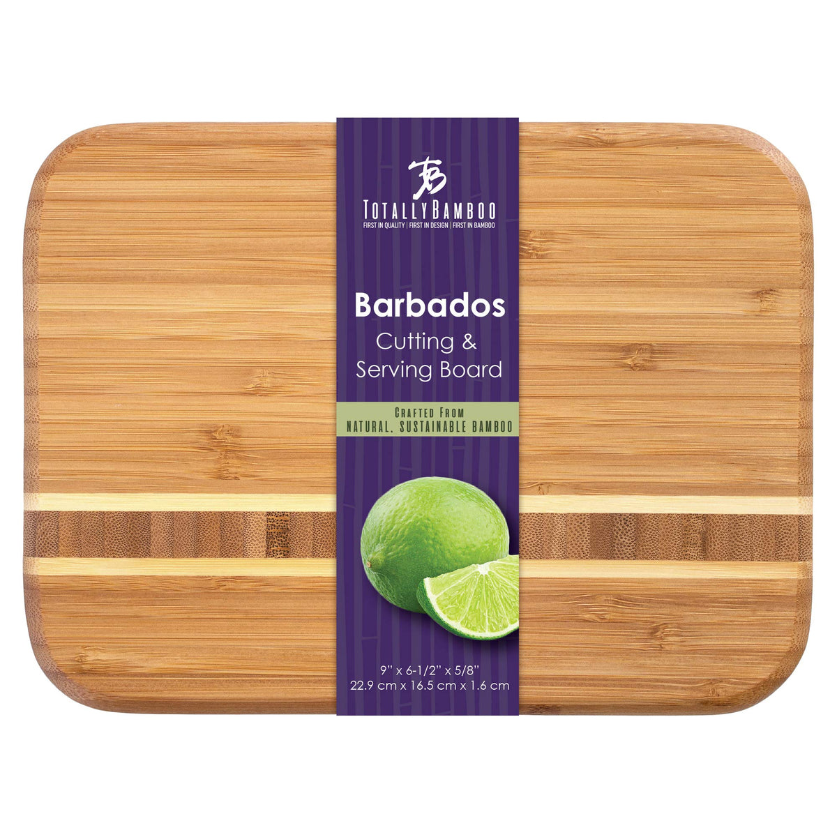 Totally Bamboo Barbados cutting board offers a practical everyday prep surface.