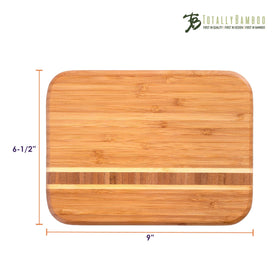 Totally Bamboo Barbados rectangular board ideal for small sandwich prep.