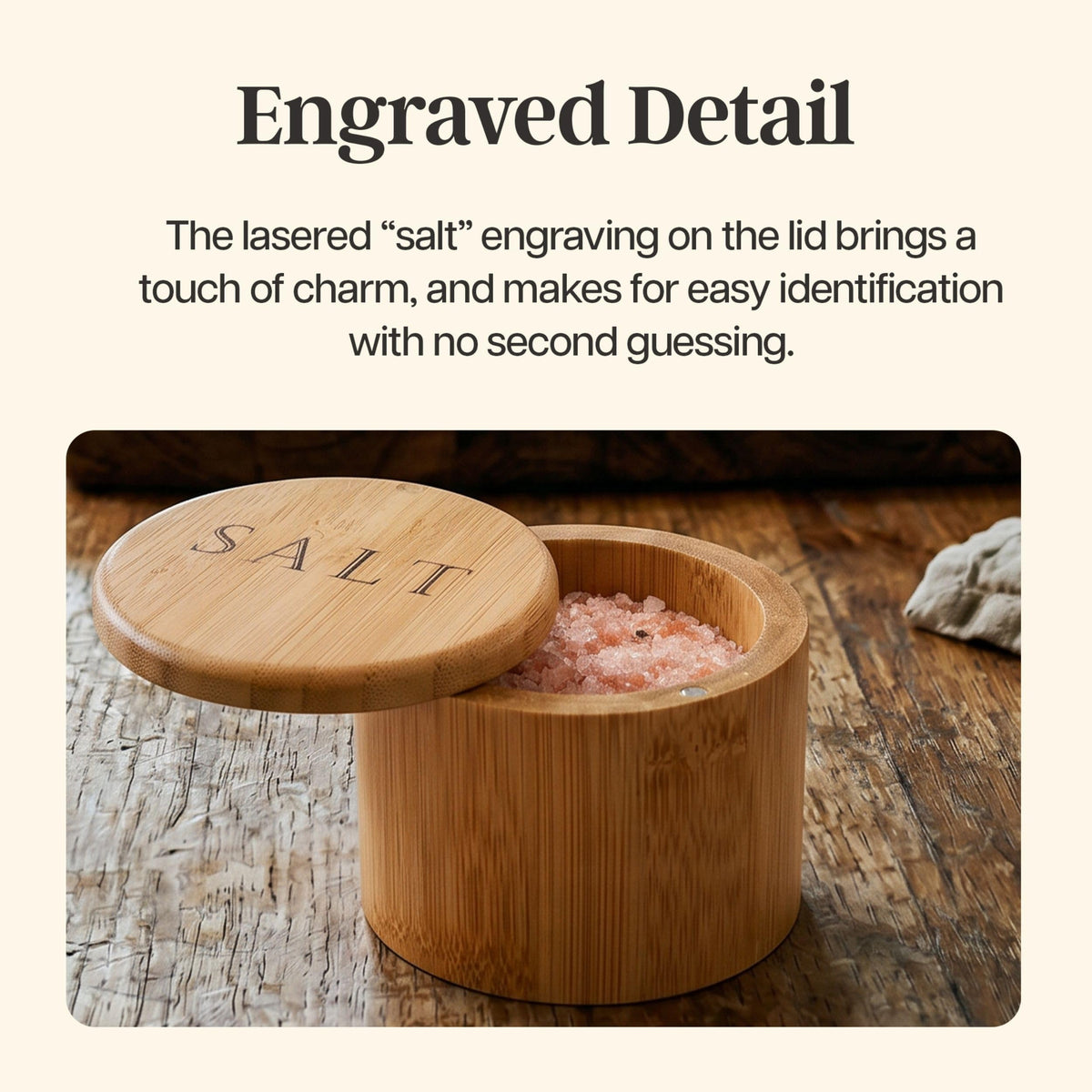 Totally Bamboo salt cellar makes a thoughtful gift for cooks