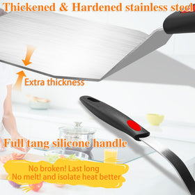 TOTDTDA Spatula Set 6-Piece dishwasher-safe for easy cleanup.