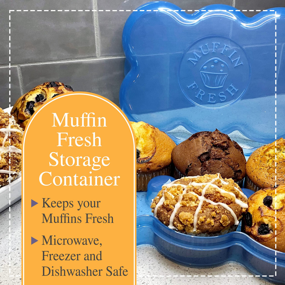 Touch Up Cup eco-friendly kitchen storage for muffins.