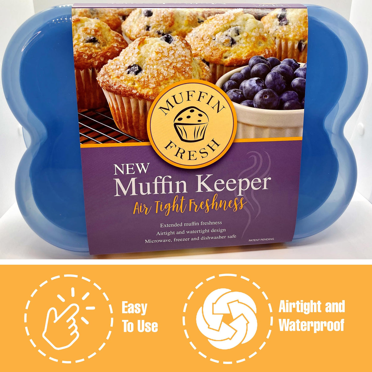 Touch Up Cup holds six muffins in a compact ready-to-go pack.