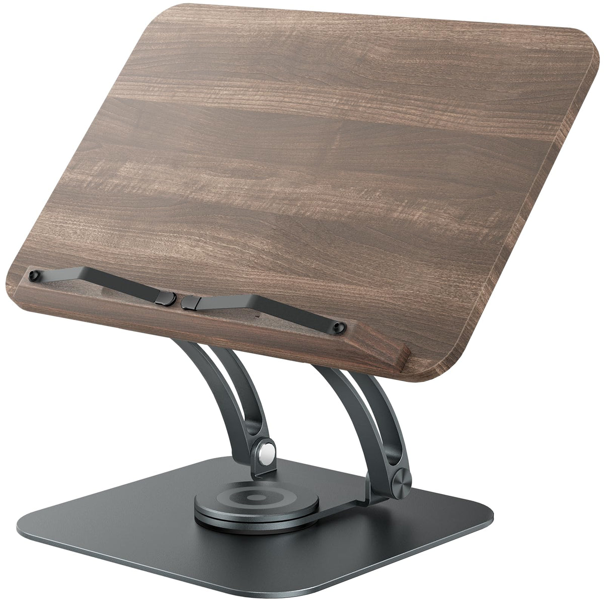 Tounee book stand with 360° rotation for flexible viewing angles during reading.