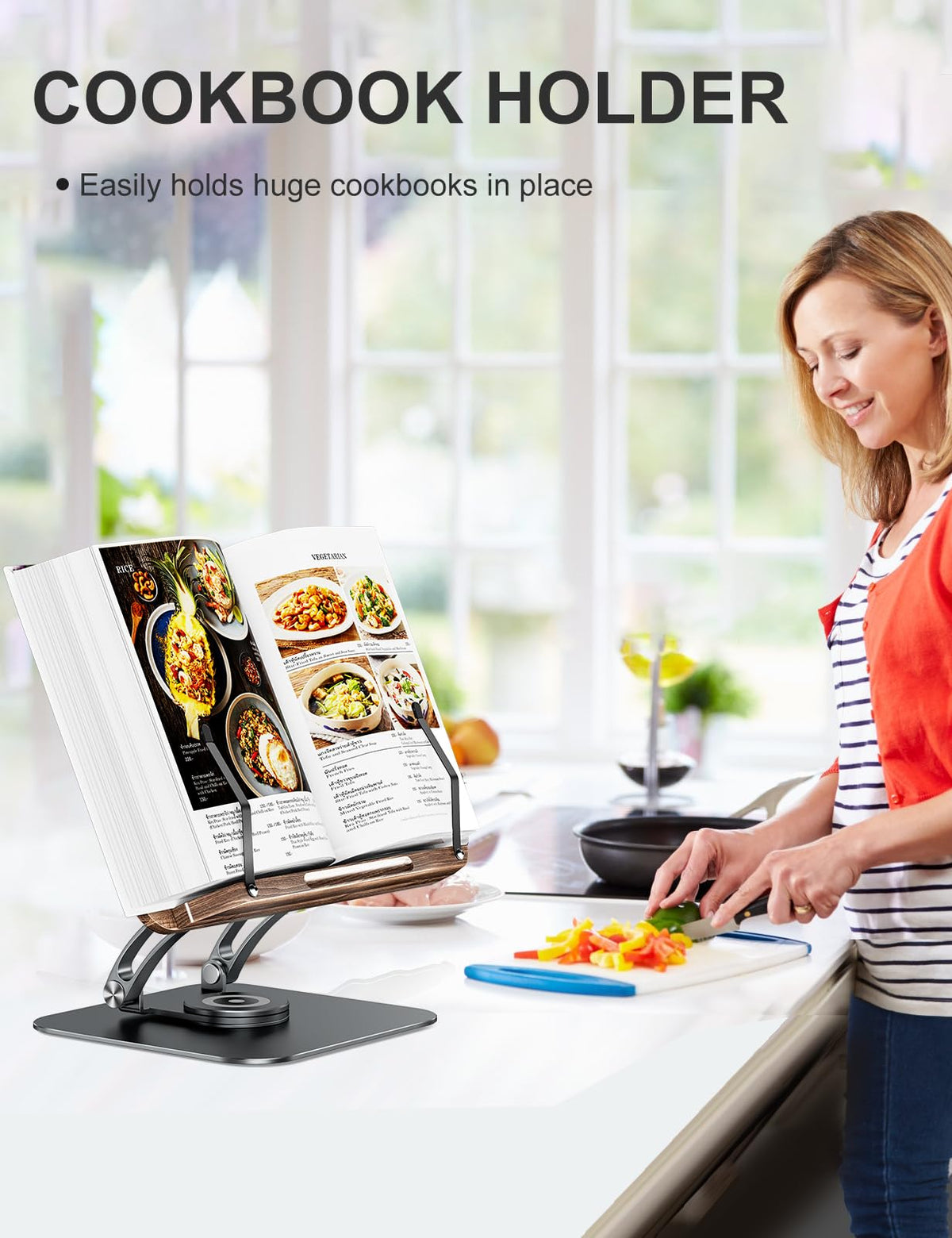 Tounee elastic page clips securely hold pages for cooking or study tasks.
