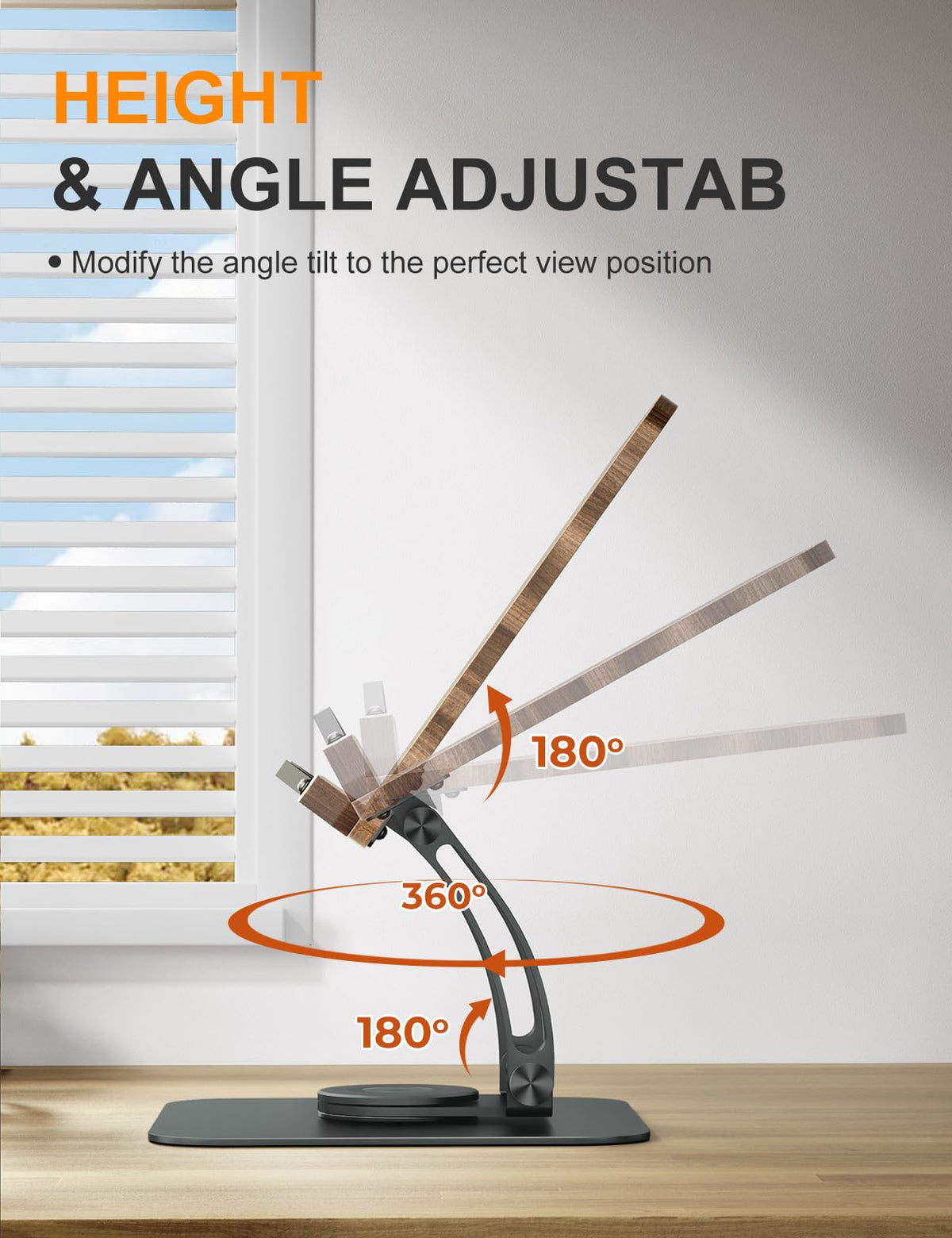 Tounee ergonomic reading angle adjustable for comfortable, hands-free use.