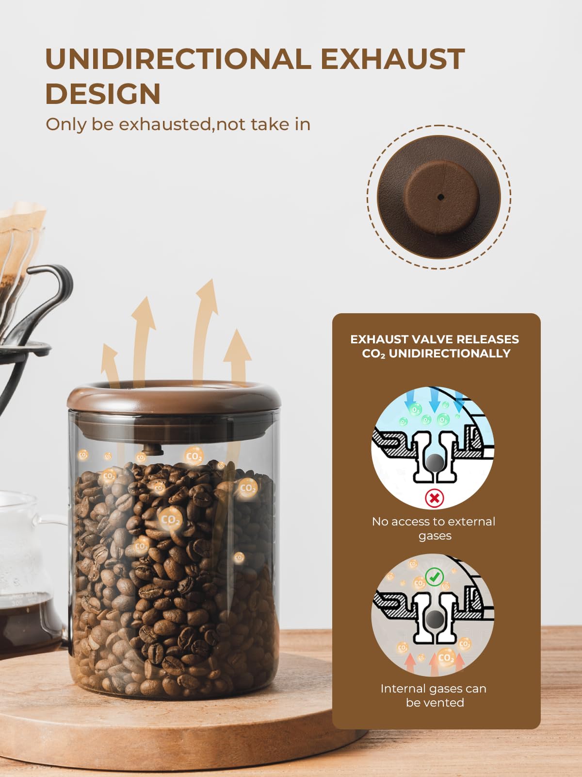 Tourdeus borosilicate glass canister demonstrating durability and clarity