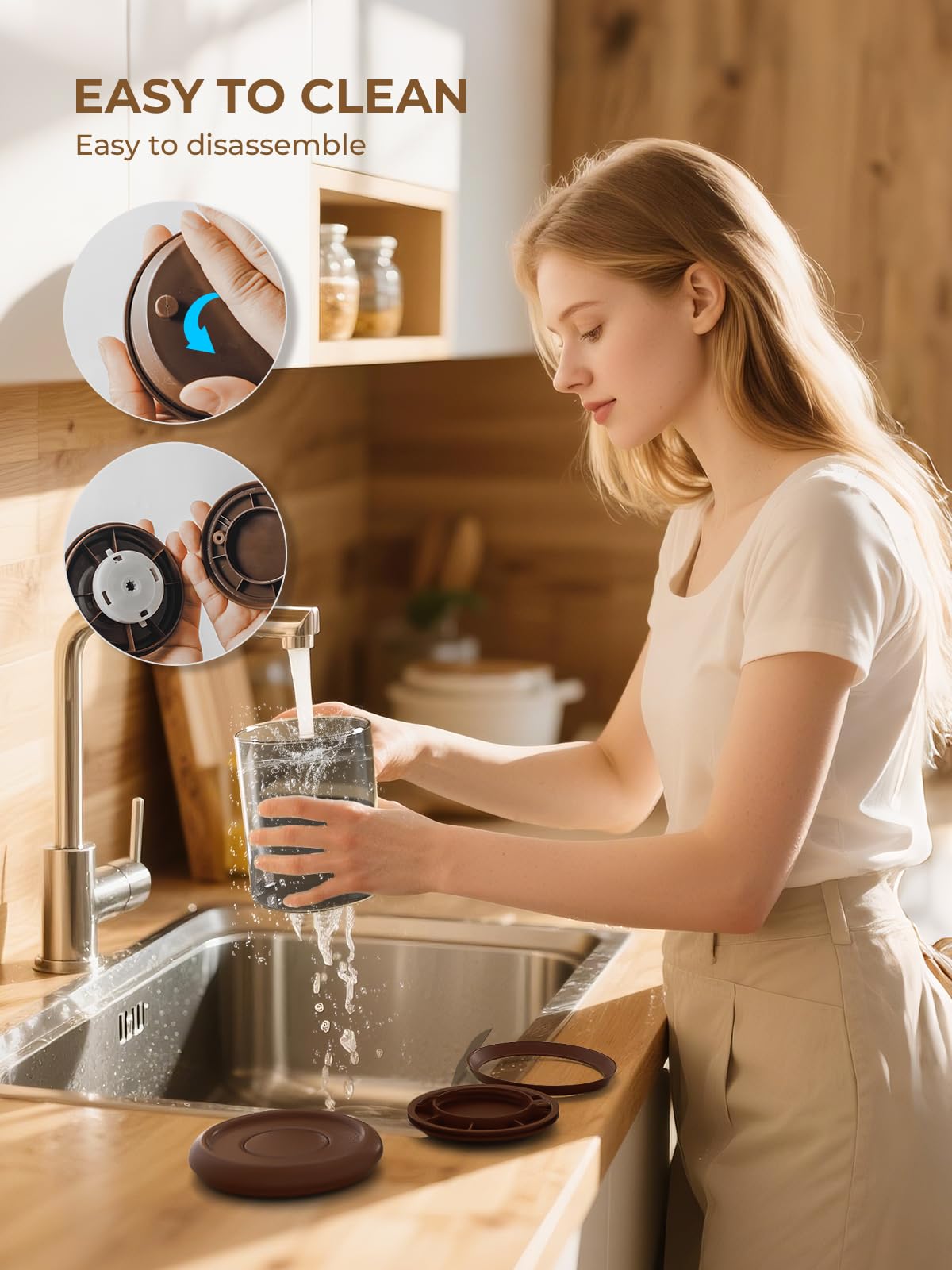 Tourdeus dishwasher-safe canister for simple cleaning