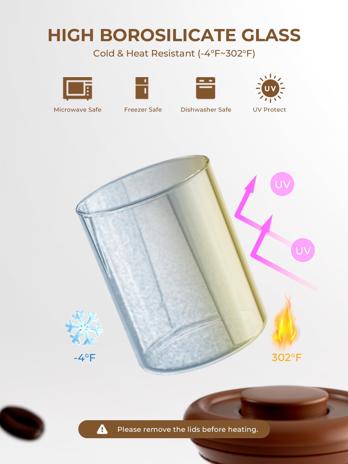 Tourdeus tinted UV-blocking glass protecting flavor and color