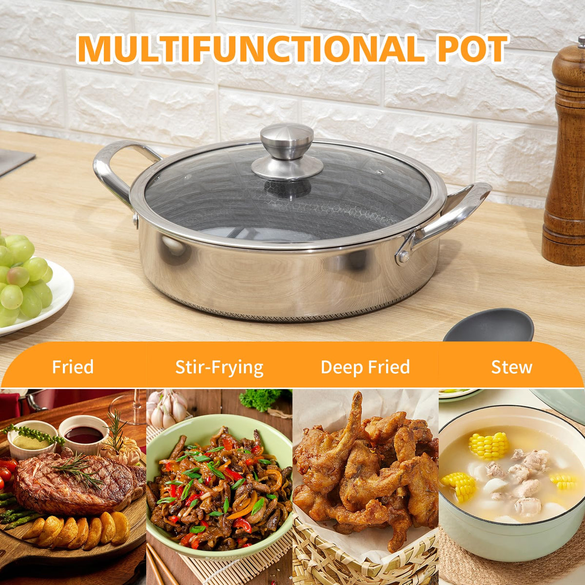 Toutrop nonstick pattern coating for easy release and cleanup