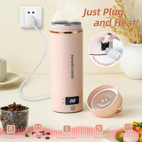 Touxila travel kettle 4-temperature presets displayed for precise brewing.