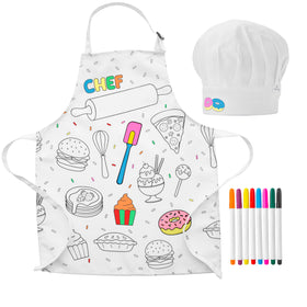 TOVLA JR color-in apron design for aspiring junior chefs.