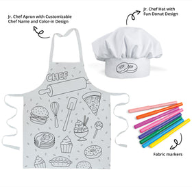 TOVLA JR color-in chef hat patterns for creative dress-up.