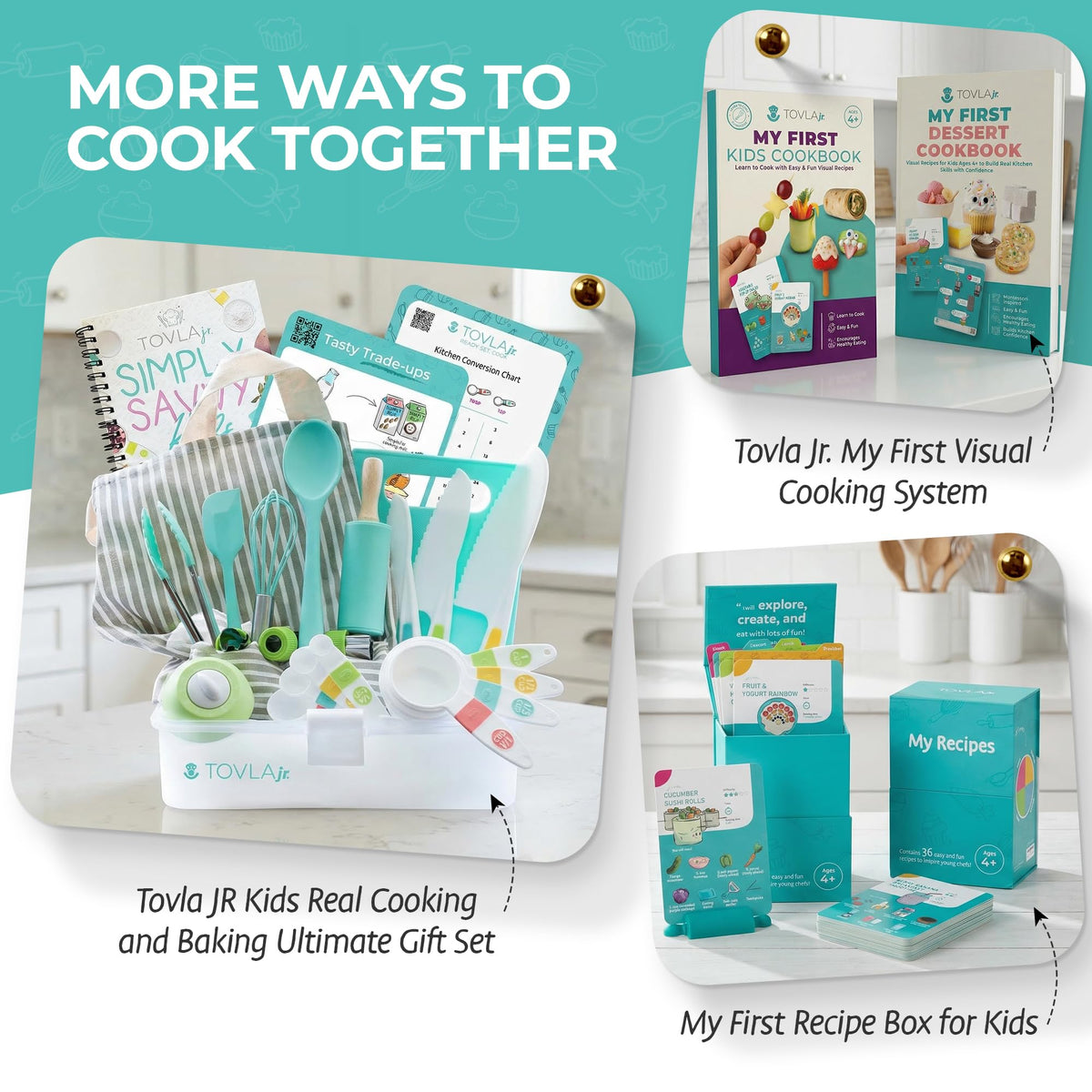 Tovla Jr family mealtime in the kitchen with kids