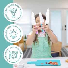 Tovla Jr BPA-free materials highlighting safe, durable kitchen tools for kids.