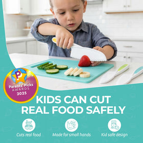 Tovla Jr beginner chopper shown for guided safe slicing.