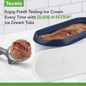 Tovolo Glide A Scoop airtight-lid seals freshness and prevents odors