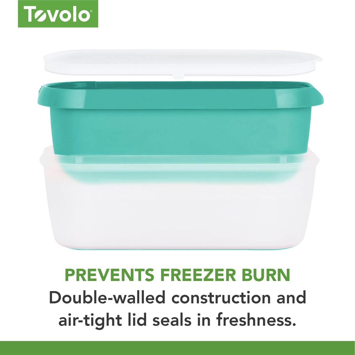 Tovolo BPA-free plastic is durable and dishwasher-safe for reuse.