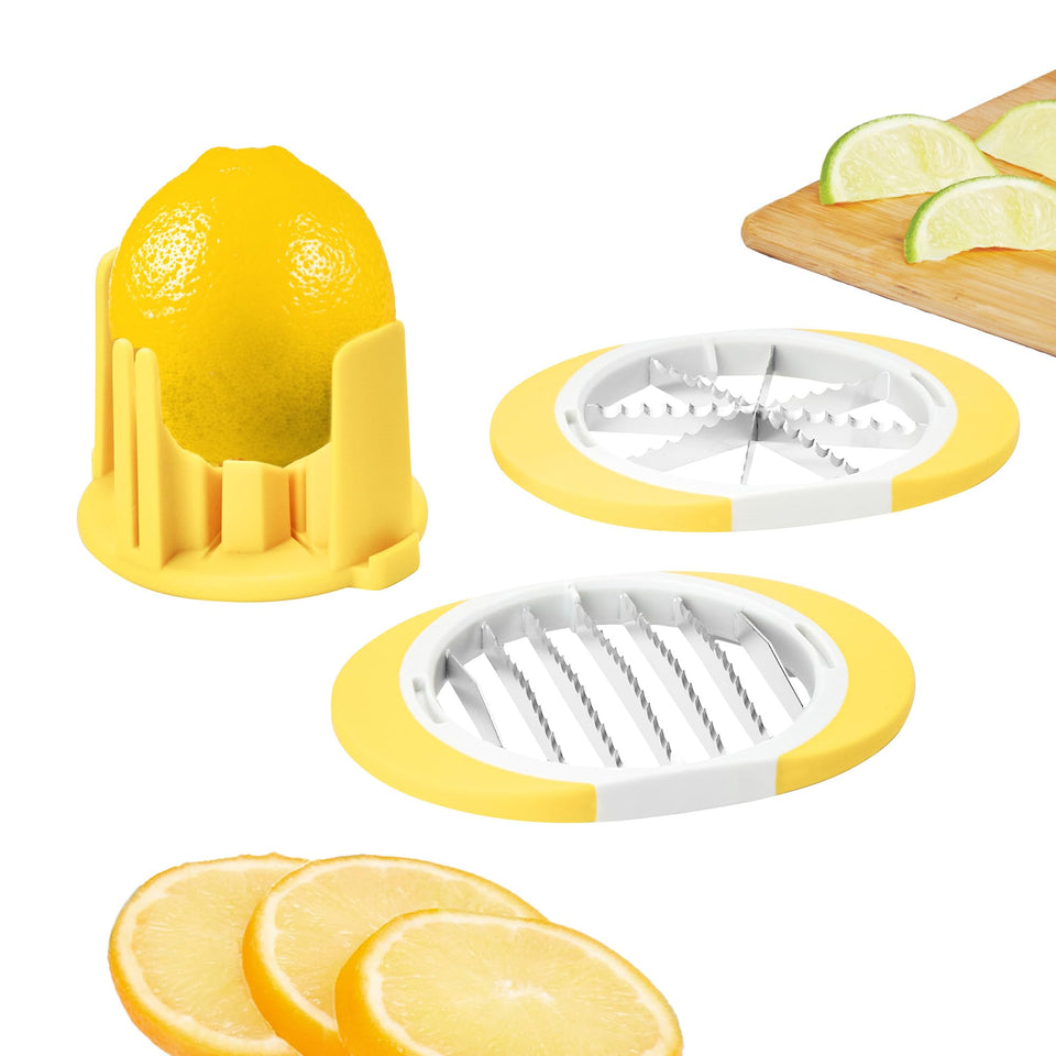 Tovolo citrus slicer wedger with 8-wedge blade for restaurant-quality cuts