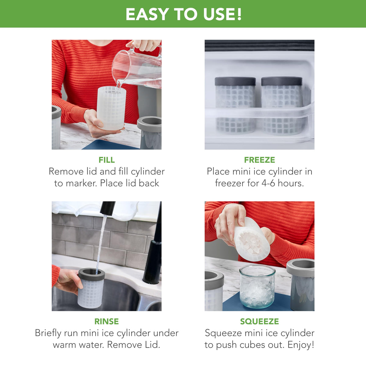 Tovolo BPA-free silicone is dishwasher-safe for easy cleanup