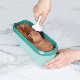 Tovolo double-wall insulated design keeps frozen treats stable during storage.