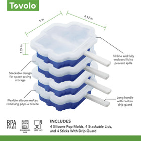 Tovolo easy-grip truck popsicle molds designed for small hands and precise filling.