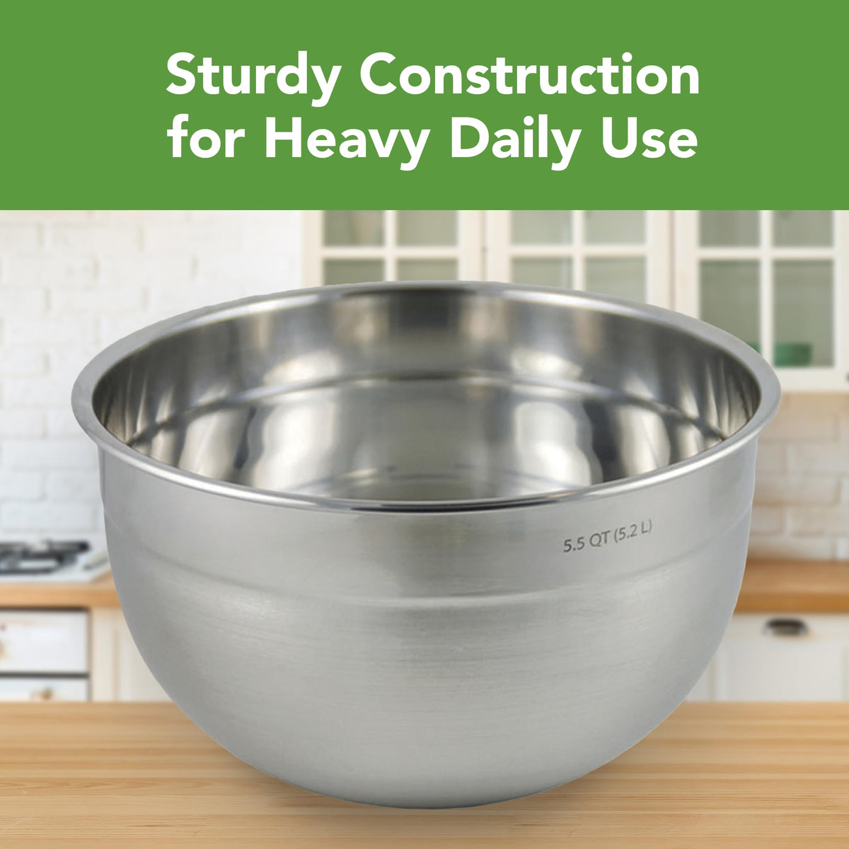 Tovolo etched size markings ensure quick, accurate ingredient checks while prepping.