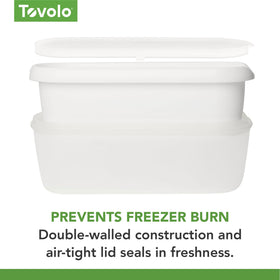 Tovolo freezer-door friendly slim profile fits standard freezer doors