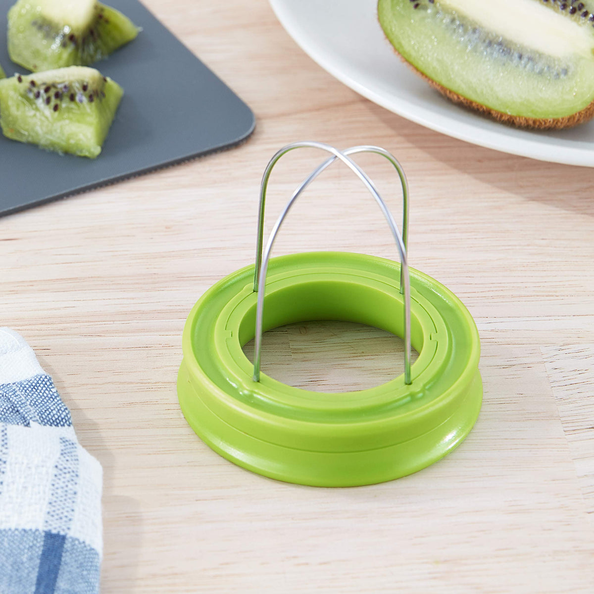 Tovolo Kiwi Quarters ready, uniform portions for snacks or bowls.
