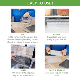 Tovolo silicone trays are BPA-free and dishwasher safe for daily use.