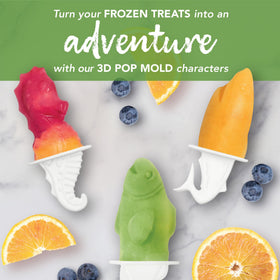 Tovolo Ocean Friends turtle popsicle mold designed for kid-friendly bites.