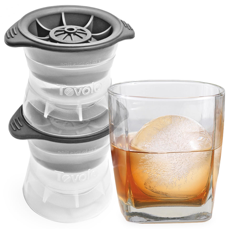 Tovolo sphere ice molds set of 2 for dramatic, slow-melting cocktail spheres