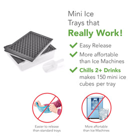 Tovolo stackable freezer ice tray maximizes space and keeps ice ready.