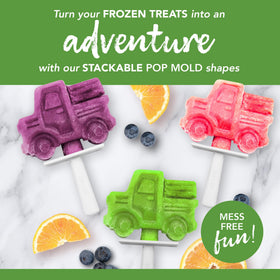 Tovolo truck popsicle molds offer easy release for smooth removal of frozen treats.