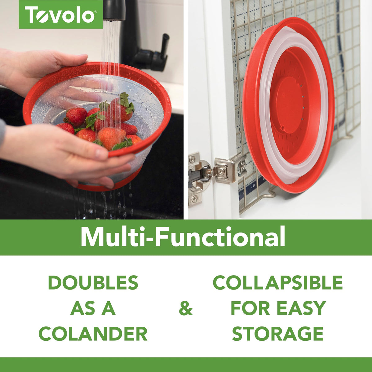 Tovolo vented design splatter cover microwave prevents soggy meals and splatters.