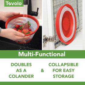 Tovolo vented design splatter cover microwave prevents soggy meals and splatters.