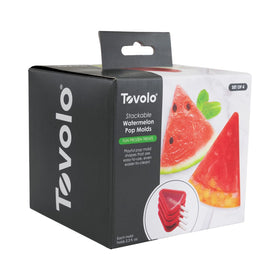 Tovolo Watermelon Popsicle Mold with drip guard prevents melting mess.