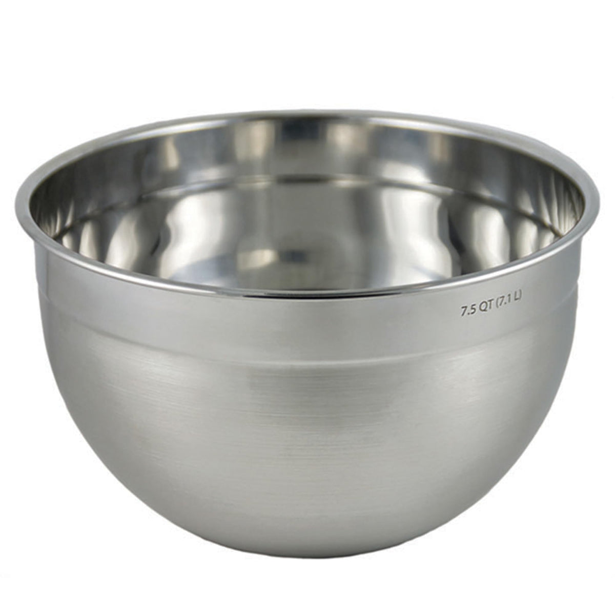 Tovolo XL mixing bowl with 7.5-quart capacity for large batches and easy prep.