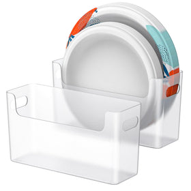 Towardfun paper plate dispenser assembled view shows compact, space-saving organization.