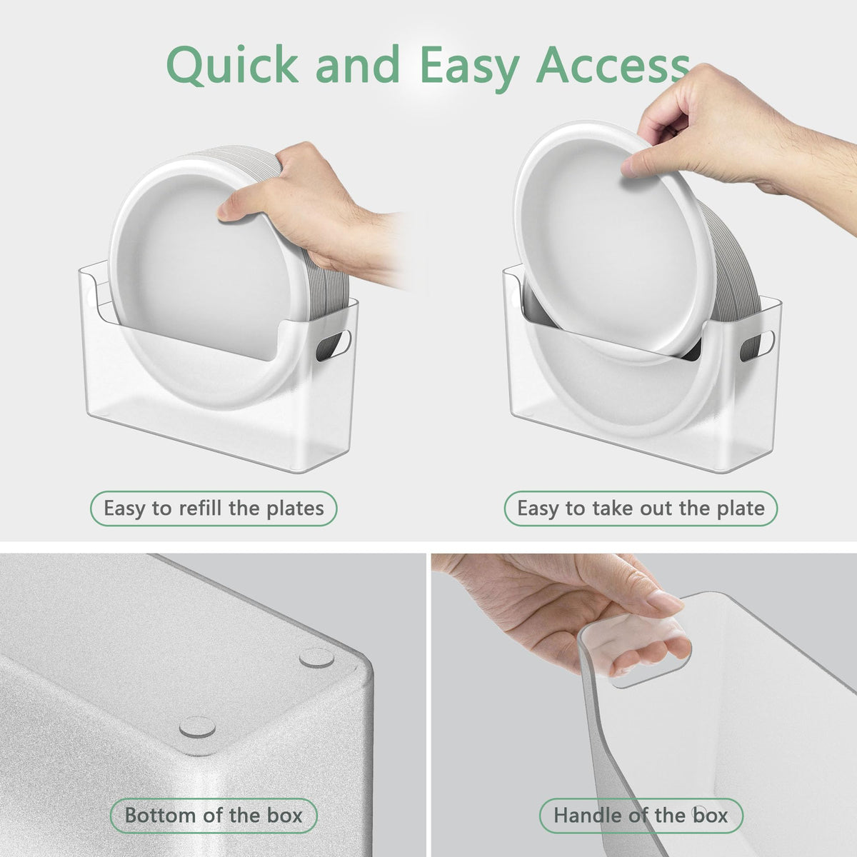Towardfun countertop-use dispenser on a kitchen counter for quick serving.