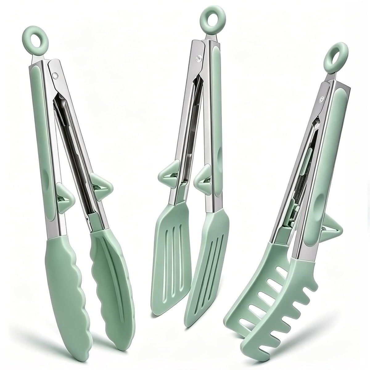 TOWINGO classical 9-inch tong for precise flipping and serving