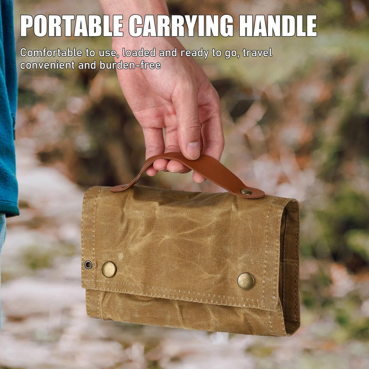 TOBWOLF elastic storage rows keep nine spices tidy during travel.