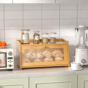 TQQDCI magnetic-door bread box for simple access