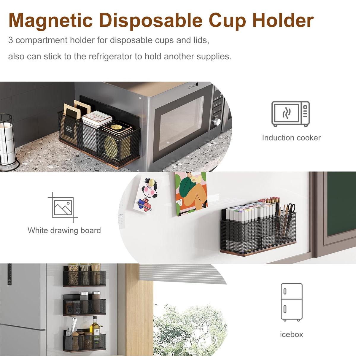 TQVAI K Cup Holder compact dimensions fit on countertops without clutter