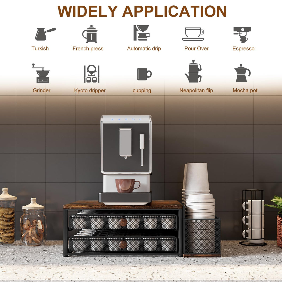 TQVAI K Cup Holder magnetic cup holder sticks to fridge for extra storage