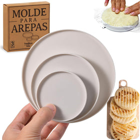 TraditionTools Arepa Mold large size for consistent Colombian arepas.