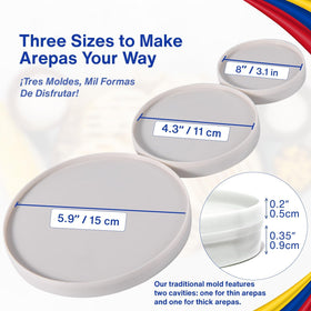 TraditionTools Arepa Mold small size perfect for quick snacks.