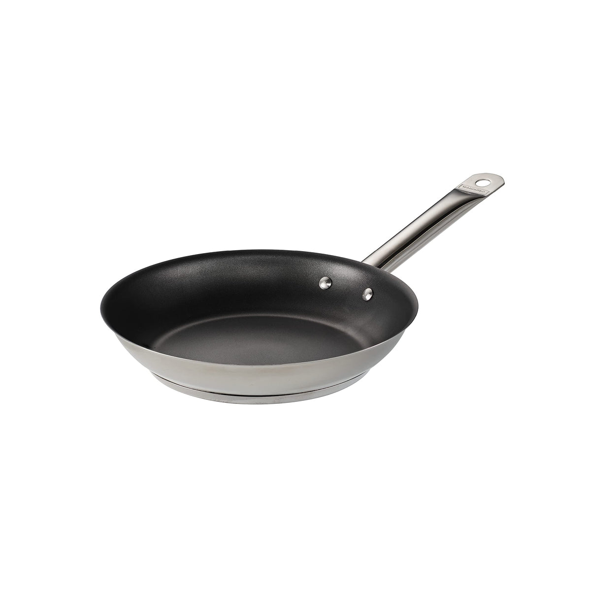 Tramontina 10-inch nonstick frying pan, top view, ideal for easy pancake flipping and breakfast prep