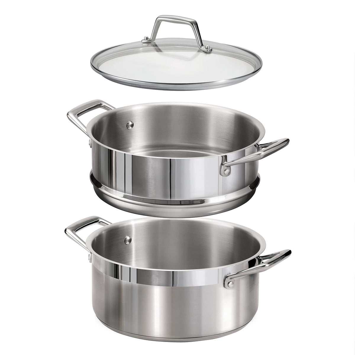 Tramontina Gourmet 5Qt induction-ready base delivers quick, even heating.